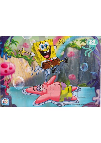 SB7978 Spongebob Taslamalı 24 Parça Frame Puzzle 1