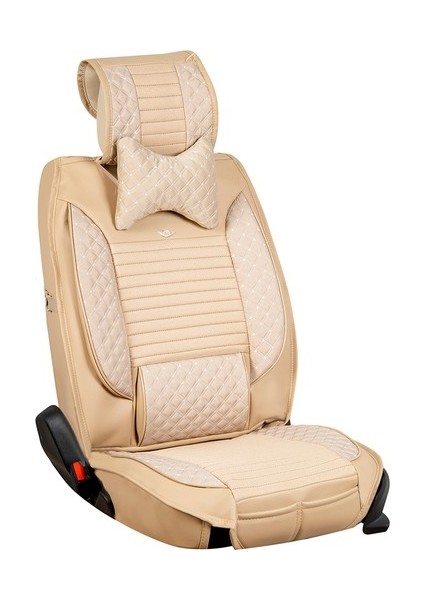 Kia Stonic Lüx Deri Oto Koltuk Kılıfı Ön Arka Takım (Elit) Bej fırsatları