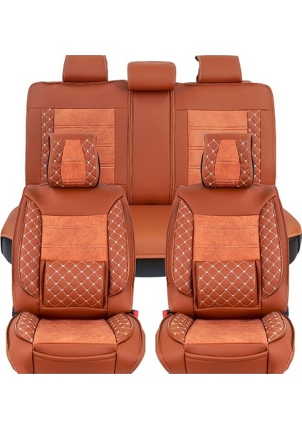Jeep Cheroke Lüx Deri Oto Koltuk Kılıfı Ön Arka Takım (Mars) Tarçın