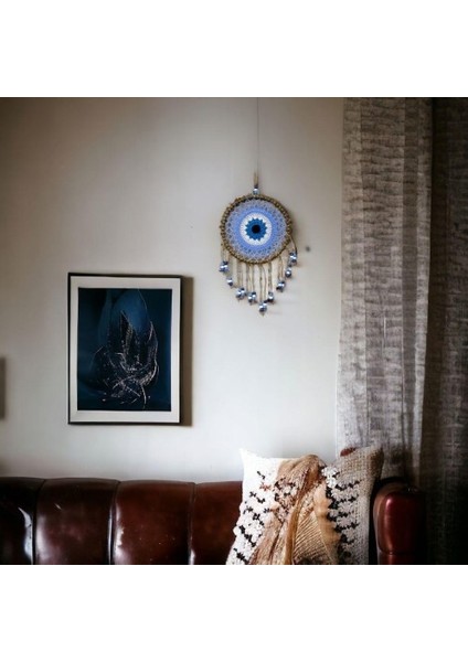 Örgülü Duvar Süsü Buz Mavisi Örgü Duvar Süsü fiyatları