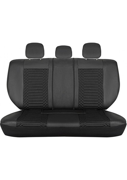 Jeep Comander Lüx Full Deri Oto Koltuk Kılıfı Ön Arka Takım (Giydirme Tip) Tam Siyah fırsatları