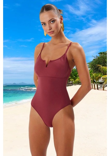 Modern V Yaka Mayo Banyo Kıyafeti Ergonomik Kesim Havuz Mayosu Yaz Koleksiyonu Plaj ve Için