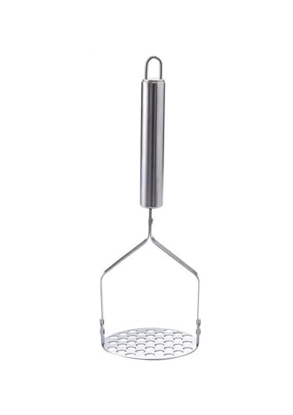 Patates Ezeceği Püre Yapıcı Lüks Paslanmaz Metal Patates Ezici 26 cm