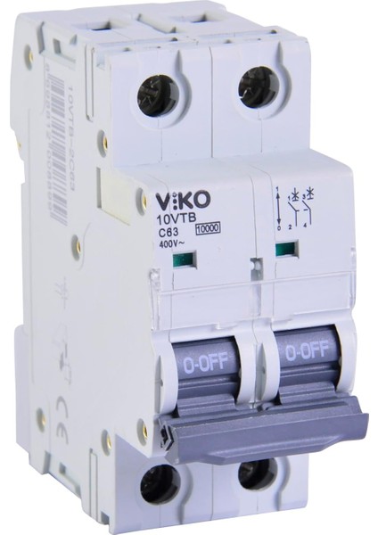 Otomatik Sigorta 10KA C Tipi 2 Kutup 63A