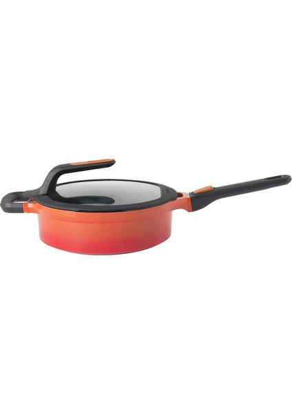 Gem Stay Cool Kulplu Pilav Tenceresi Turuncu 24 cm