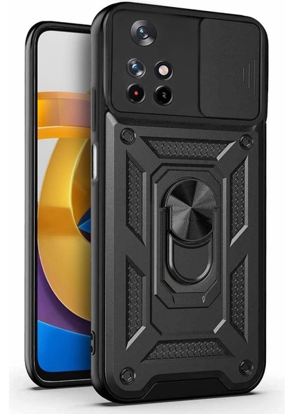 Xiaomi Poco M4 Pro Için Kılıf Impact Resistant Siyah [poco M4 Pro ile Uyumlu Kılıf - Siyah]