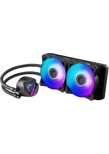 Mag Corelıquıd 240R V2 Aıo Cpu Sıvı Soğutucu - Dönebilen Argb Blok Kafası, Entegre Radyatör Pompası, Bölünmüş Akışlı Su Soğutma, Buharlaşmaya Dayanıklı Boru, Kurulumu Kolay - Amd ve Intel Uyumlu