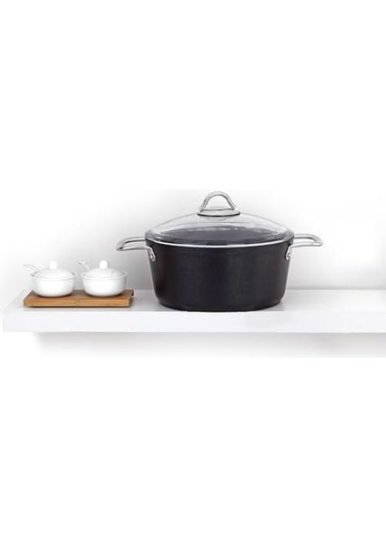 Pro-Plus 28 cm Tencere Titanyum