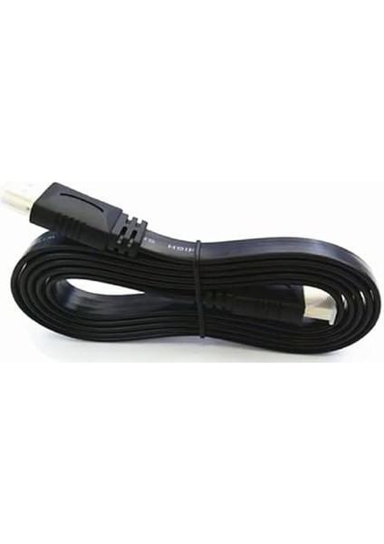 9549 0.3 Metre Yassı Flat Slim HDMI Kablo Uyumlu 4K Full Hd 4K 60hz 2.0 Uyumlu 4K 60P Çözünürlük Uyumlu 18 Gbps Veri Aktarım Hızı, Ethernet Kanallı
