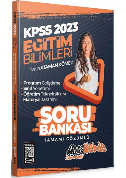 Webde Yayınları 2023 Kpss Eğitim Bilimleri Program Geliştirme Sınıf Yönetimi Materyal Geliştirme Soru Bankası
