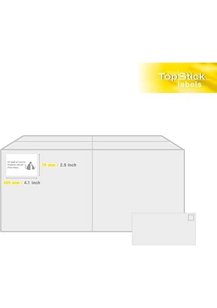 8716 Evrensel Etiketler Dın A4 105 x 74 Mm, 100 Yaprak, Mat Kendinden Yapışkanlı, Kalıcı Yapışkanlı Adres Etiketleri, 800 Yapışkanlı Etiket, Beyaz