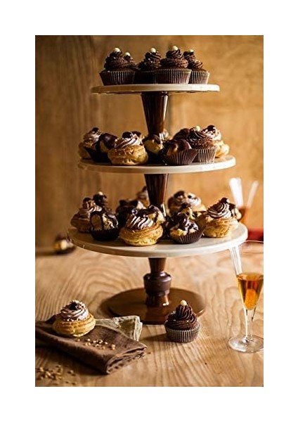 Hula Up Brown Xxl Multiplayer - Kahverengi Xxl 3 Katlı Sunum Tabağı modelleri