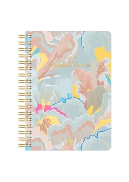 Color Süresiz Planlayıcı Spiralli Ajanda Defter Lotus 17X24 cm