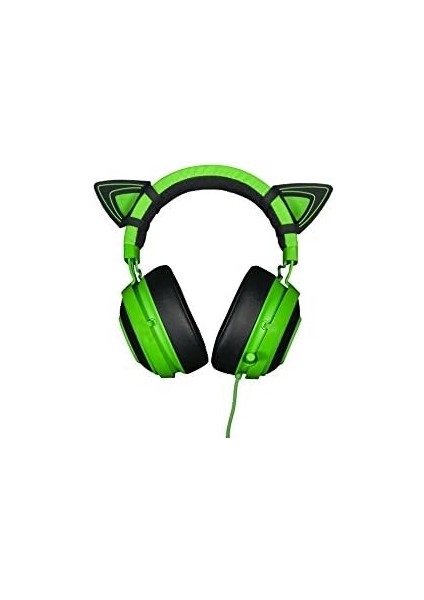 Kitty Ears Kedi Kulakları (Razer Kraken Oyun Kulaklıkları Için Her Razer Kraken Için Benzersiz Görünüm ve Tasarım) Yeşil