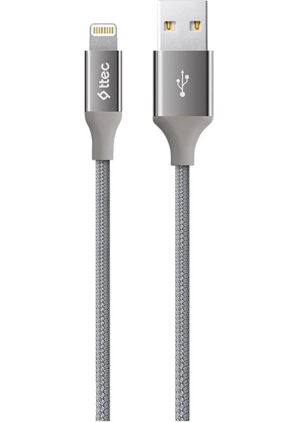 Alumicable iPhone ile Uyumlu Şarj Kablosu - Uzay Grisi (2DK16UG)