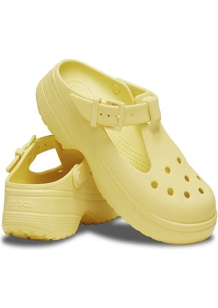 Classic Mary Jane Clog Kadın Sarı Terlik - 210581