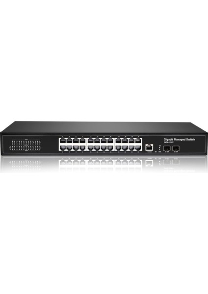 24 Port Full Gıgabıt Managed Swıtch+2sfp Slots