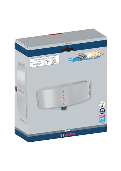 1x Pro Multi Material Power Change Plus Delik Açma Testeresi (Yumuşak Ahşap, Alçıpan, Ø 177 Mm, Professional Aksesuar Döner Matkap/vidalamalar, Darbeli Matkap/vidalama)
