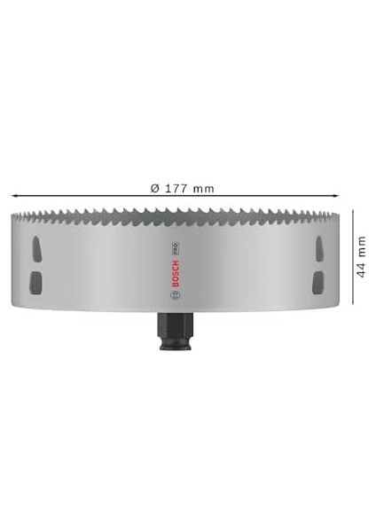 1x Pro Multi Material Power Change Plus Delik Açma Testeresi (Yumuşak Ahşap, Alçıpan, Ø 177 Mm, Professional Aksesuar Döner Matkap/vidalamalar, Darbeli Matkap/vidalama)