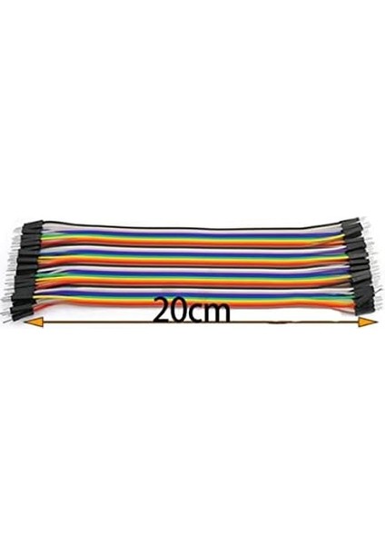 Adet Erkek-Erkek Jumper Kablo 20CM