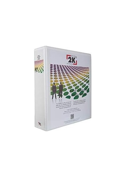 07-4d-B 4 Halka D Mekanizmalı Klasör Kutu Içi, Beyaz, 7 Cm, 8 Adet