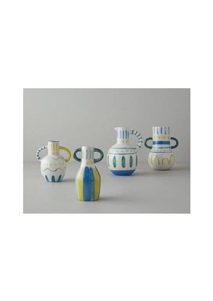 Home Valencia Stoneware Vazo Multicolor