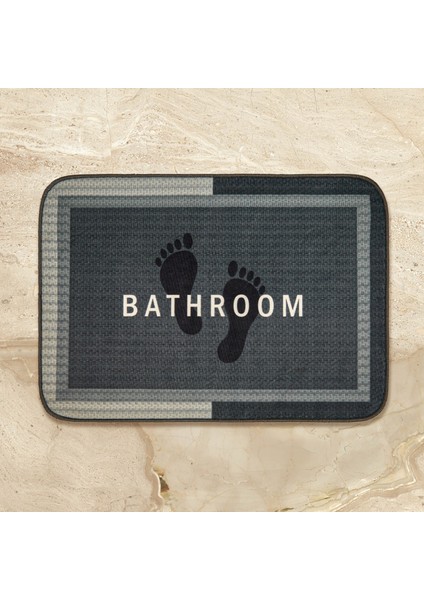Soft Bathroom Dikdörtgen Sihirli Banyo Paspası - Antrasit - 50X70 cm modelleri