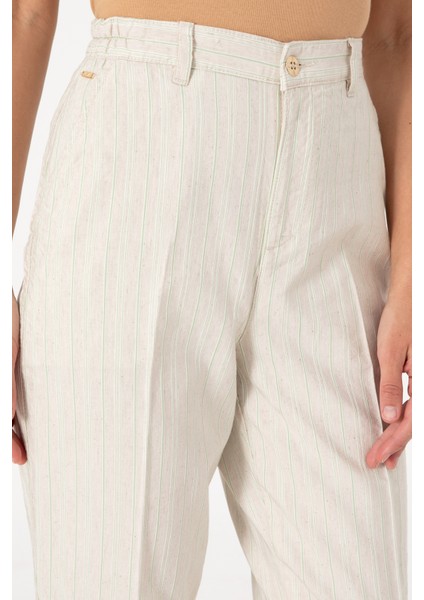 Kadın Su Yeşili Pantolon (Kanvas-Chino) 50300358-VR048