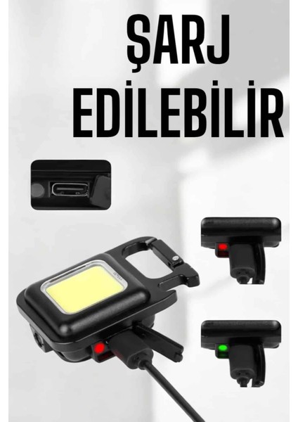 Kamp Işığı Çok Fonksiyonlu Taşınabilir Anahtarlık Kapak Açma Manyetik Özelliği fırsatları