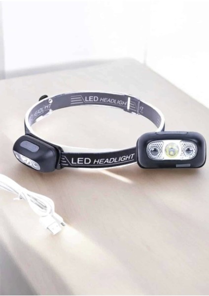 Kafa Lambası Kamp Lambası Sensörlü Şarjlı Ayarlanabilir fırsatları