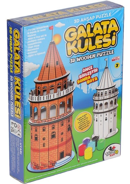 Kampanya Estevia 8210 Galata Kulesi Ahşap 3D Puzzle Yeni!!!