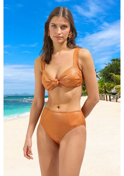 Modern Parlak Bikini Takımı Premium Kalite Yaz Koleksiyonu Esnek Kumaş Uv Korumalı