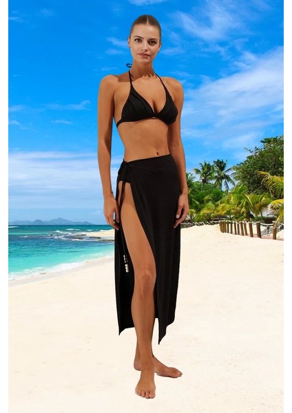 Modern Bağlamalı Pareo Yüksek Konfor Ergonomik Kesim Esnek Kumaş Uv Korumalı Şık Detaylı