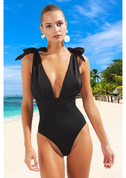 Modern Derin V Yaka Mayo Premium Kalite Esnek Kumaş Şık Detaylı Özel Tasarım Swimsuit modelleri