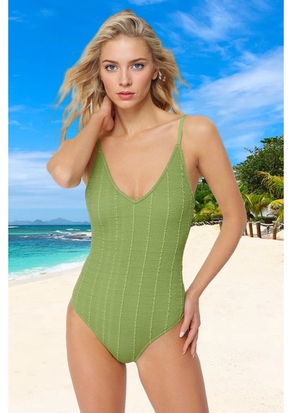 Modern V Yaka Mayo Yüzme Mayosu Ergonomik Kesim Klora Dayanıklı Şık Detaylı Hızlı Kuruyan