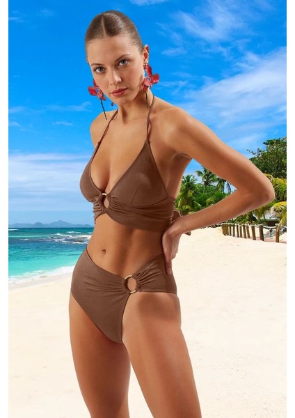 Modern Bikini Takımı Su Sporları Için Yüksek Konfor Klora Dayanıklı Ergonomik Kesim