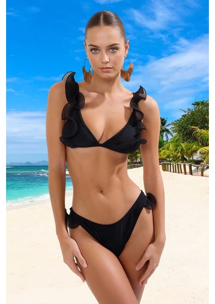 Modern Üçgen Bikini Takımı Su Sporları Için Ergonomik Kesim Uv Korumalı Yüksek Konfor