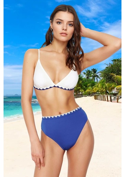 Modern Üçgen Bikini Takımı Hızlı Kuruyan Klora Dayanıklı Premium Kalite Yüksek Konfor