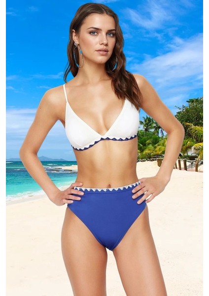Modern Üçgen Bikini Takımı Hızlı Kuruyan Klora Dayanıklı Premium Kalite Yüksek Konfor