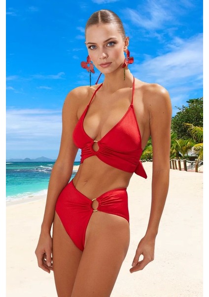 Modern Bikini Takımı Su Sporları Için Yüksek Konfor Klora Dayanıklı Ergonomik Kesim