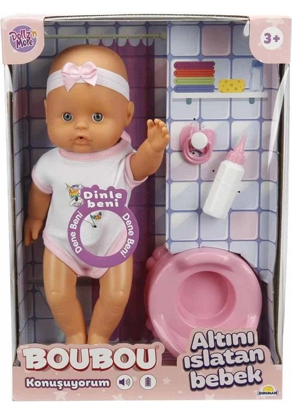 2030121 Sunman, Boubou Altını Islatan ve Konuşan Bebek Seti 30 cm