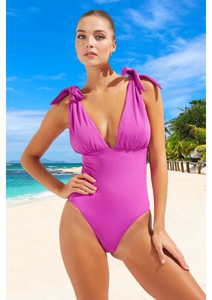 Modern Derin V Yaka Mayo Premium Kalite Esnek Kumaş Şık Detaylı Özel Tasarım Swimsuit modelleri