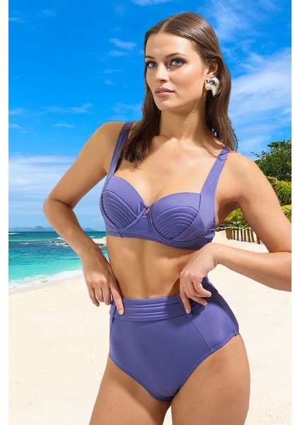 Modern Bikini Takımı Ergonomik Kesim Şık Detaylı Yüksek Konfor Hızlı Kuruyan Klora Dayanıklı modelleri