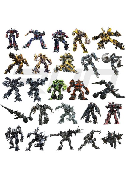Transformers Küçük Boy Sticker Seti Araba,motosiklet,kask,laptop,cam,telefon Sticker