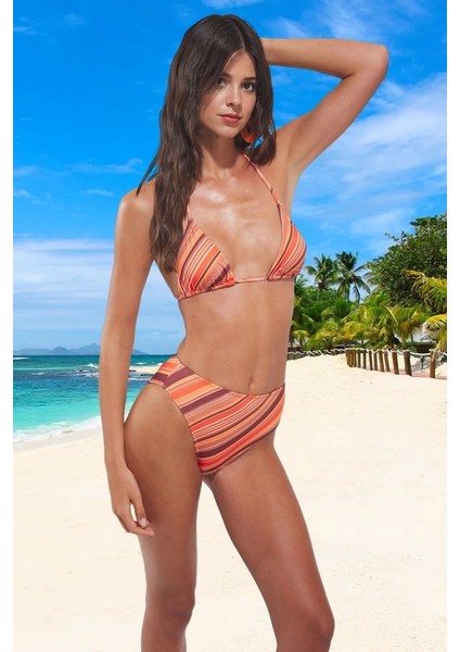Modern Desenli Bikini Takımı Plaj ve Havuz Için Uv Korumalı Ergonomik Kesim Esnek Kumaş fiyatları