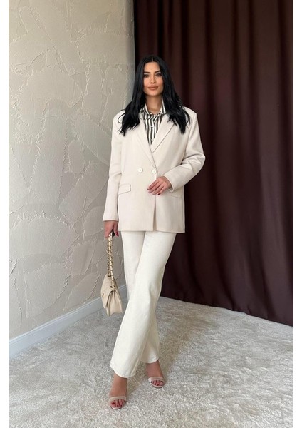 Bej Blazer Ceket