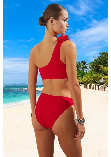 Modern Tek Omuz Bikini Takımı Plaj ve Havuz Için Ergonomik Kesim Uv Korumalı Hızlı Kuruyan fiyatları