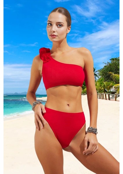 Modern Tek Omuz Bikini Takımı Plaj ve Havuz Için Ergonomik Kesim Uv Korumalı Hızlı Kuruyan modelleri