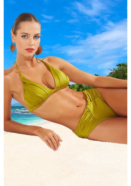 Modern Drape Bikini Takımı Uv Korumalı Özel Tasarım Premium Kalite Ergonomik Kesim