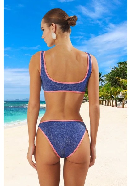 Modern Simli Bikini Takımı Hızlı Kuruyan Özel Tasarım Yüksek Konfor Yaz Koleksiyonu fiyatları